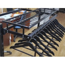 Вішалки дерев'яні 42см./1,6см (чорні)